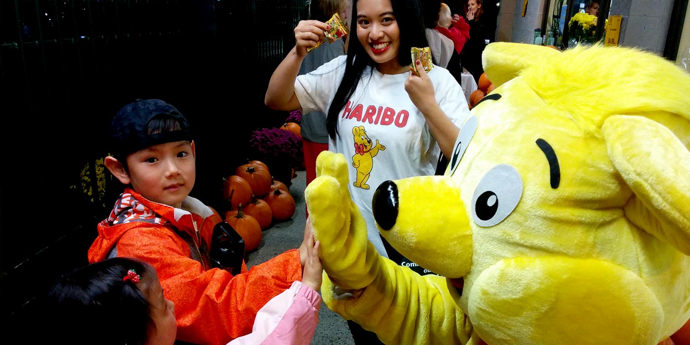 Haribo Mascot with Staff