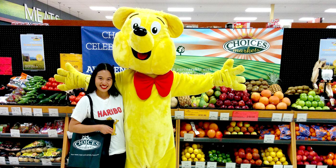 Haribo Mascot with Staff